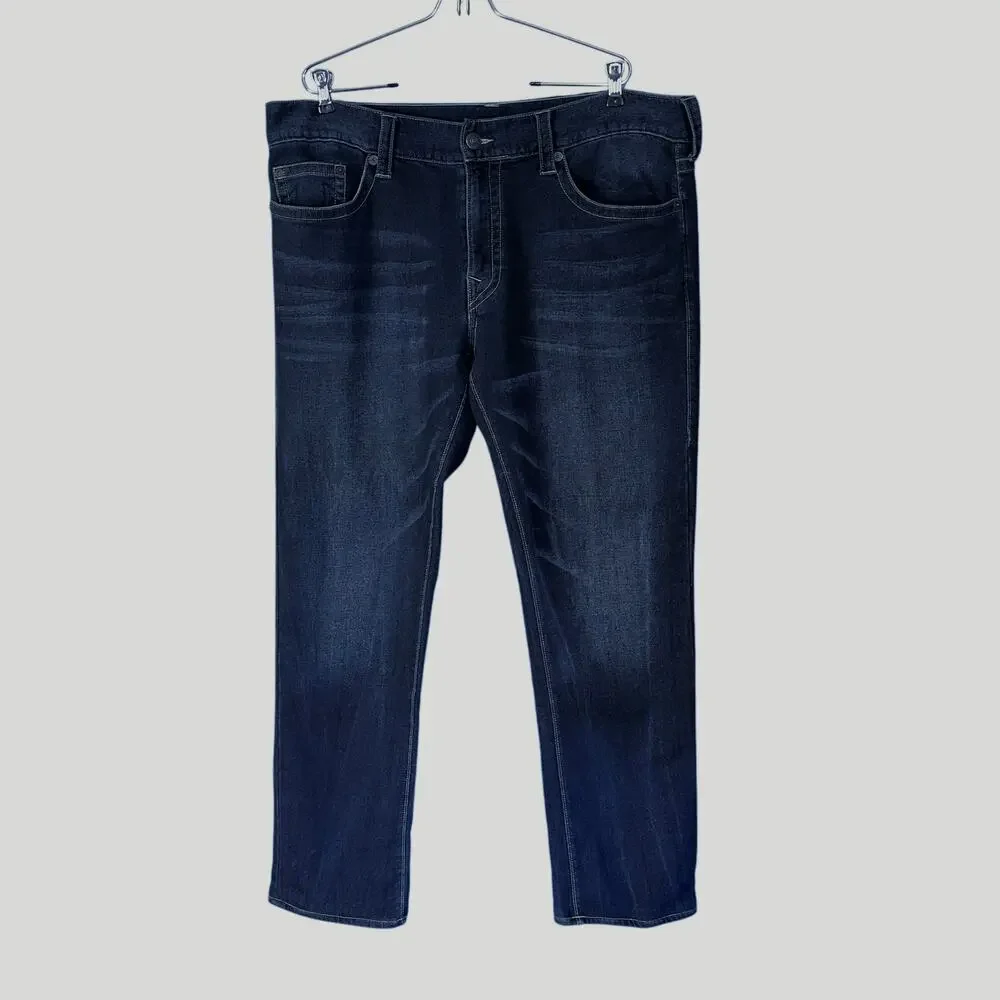 True Religion Geno Relaxed Slim Denim Jeans Dark Wash Men's Size 40
